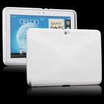 Sili-Cover til Note 10.1 - X-splat (Hvid)